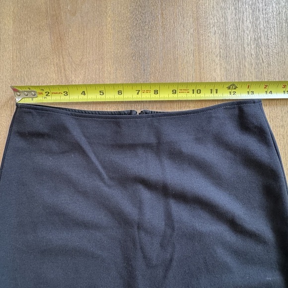 Emporio Armani Jersey Stretch Midi Pencil Skirt Size 2 Black Below Knee - Picture 3 of 16